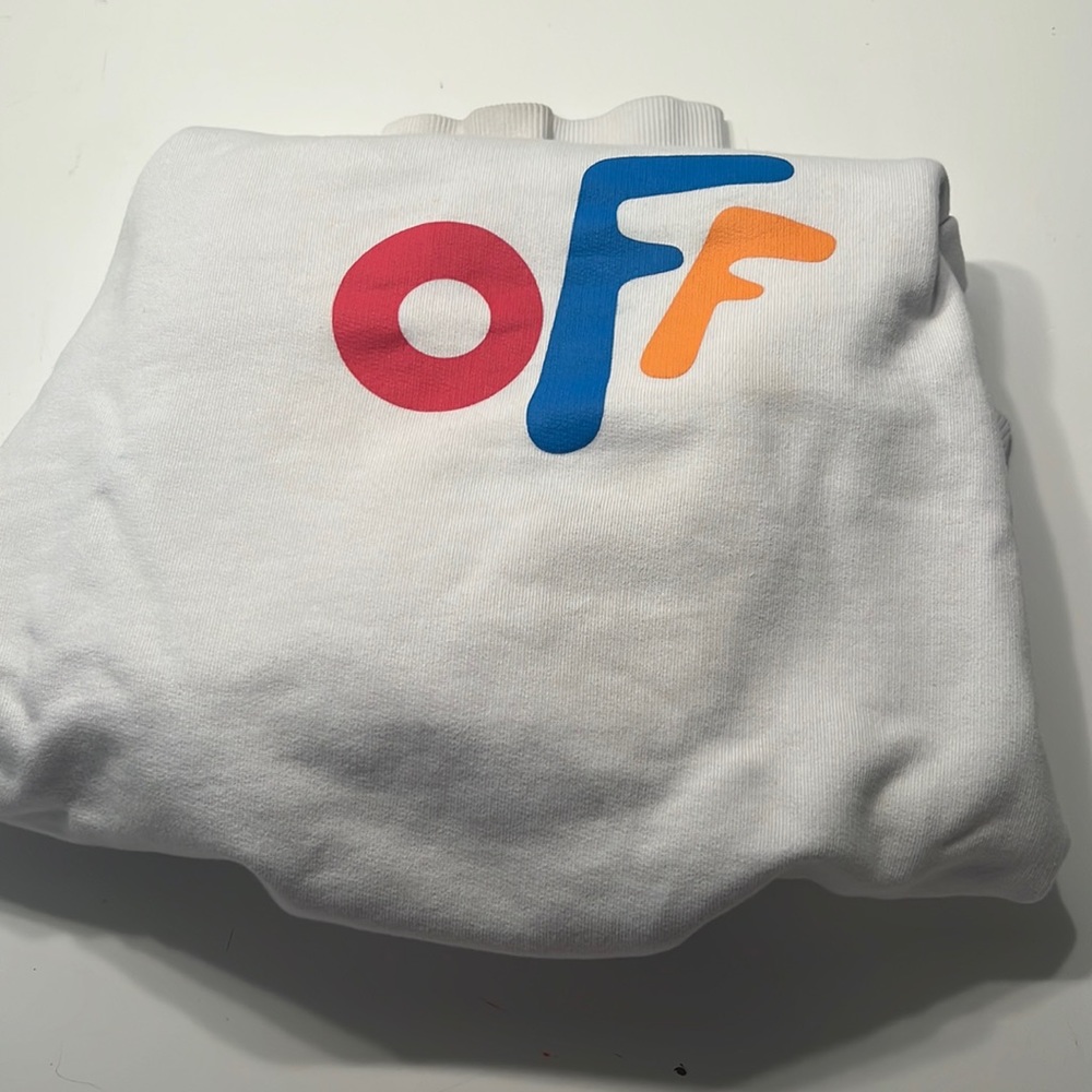 OFF-WHITE kids rounded crewneck